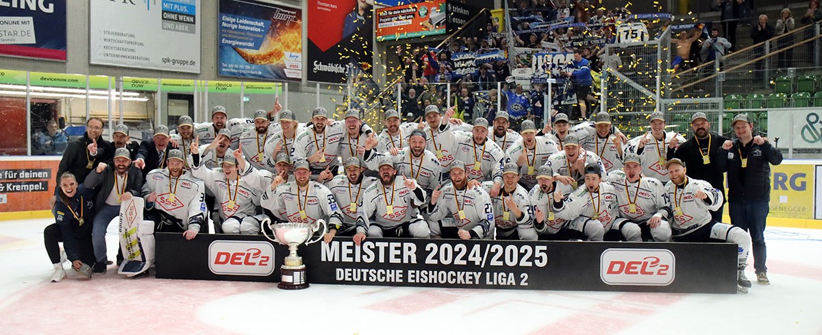 Die Dresdner Eislöwen krönen sich zum DEL2-Champion