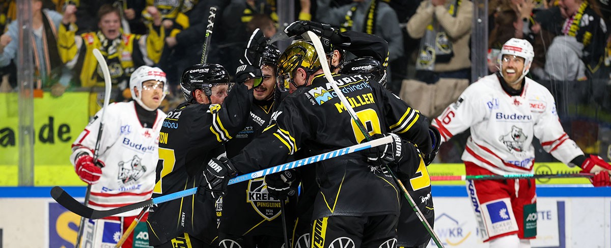 Krefeld bleibt Erster: Kuriose Szene in der Overtime entscheidet Nachholspiel