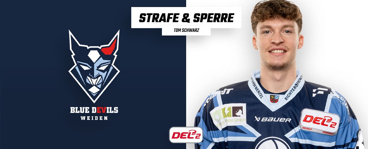Ein Spiel Sperre für Tom Schwarz von den Blue Devils Weiden