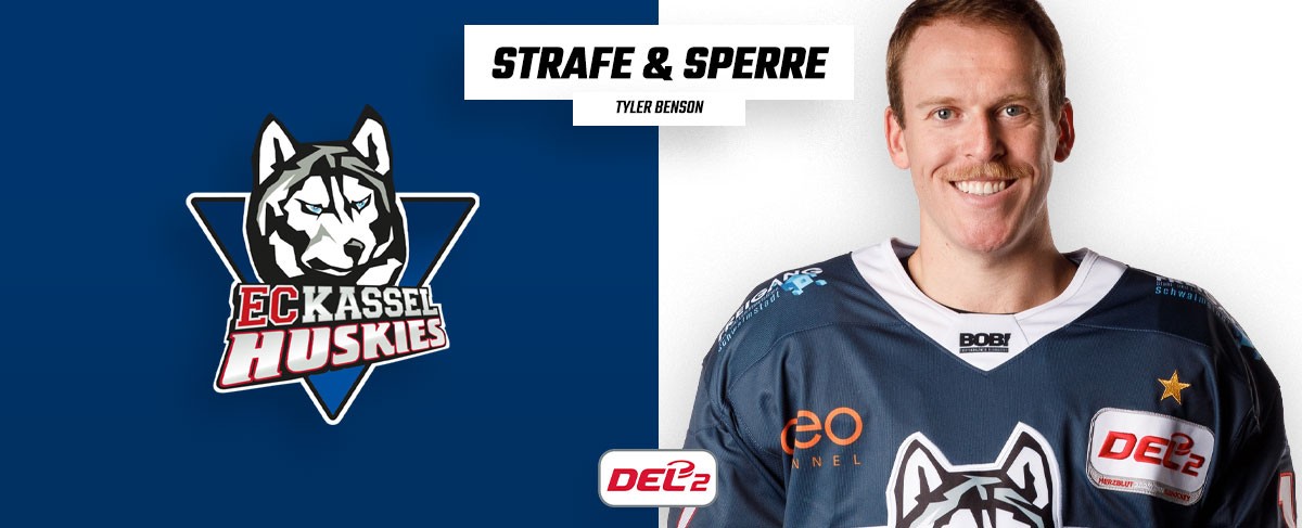 Tyler Benson von den EC Kassel Huskies für drei Spiele gesperrt