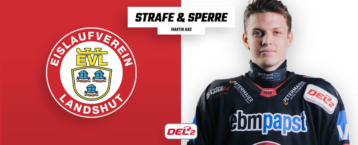 Martin Has vom EV Landshut für ein Spiel gesperrt