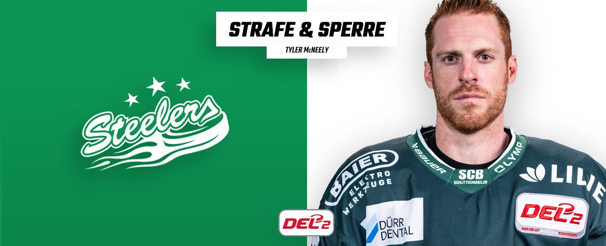Zwei Spiele Sperre für Tyler McNeely von den Bietigheim Steelers