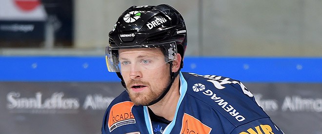 Löwen-Stürmer Kris Sparre fällt aus