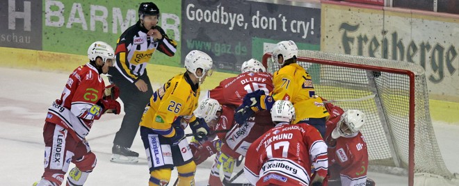 Weißwasser feiert Derbysieg