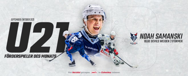 Noah Samanski ist U21-Förderspieler der Monate September/Oktober