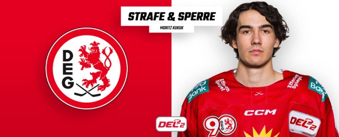 Ein Spiel Sperre für Düsseldorfs Moritz Kukuk