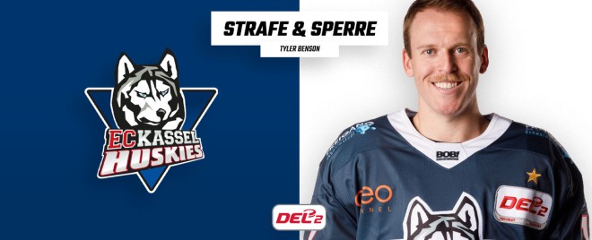 Tyler Benson von den EC Kassel Huskies für drei Spiele gesperrt