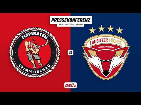 Pressekonferenz Pre-Playoff-Spiel 2 | DEL2 | Eispiraten Crimmitschau - Lausitzer Füchse