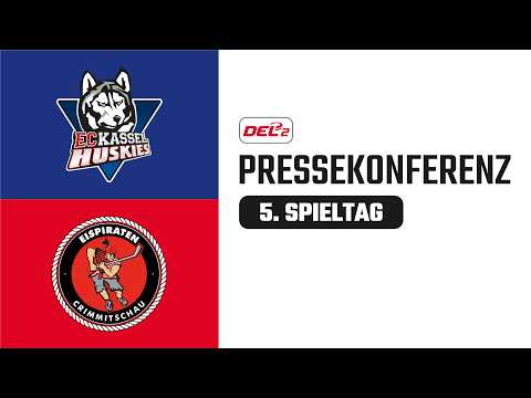 Pressekonferenz 5. Spieltag | EC Kassel Huskies vs. Eispiraten Crimmitschau | DEL2 Saison 2026/27