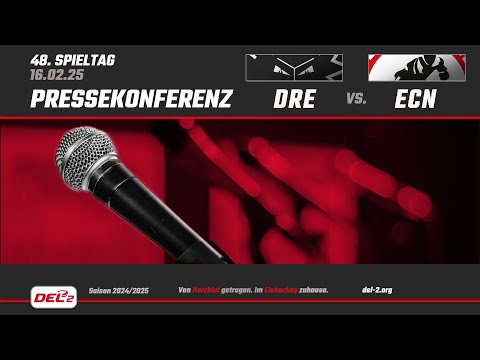 DEL2 Pressekonferenz Spieltag 48: Dresdner Eislöwen vs. EC Bad Nauheim