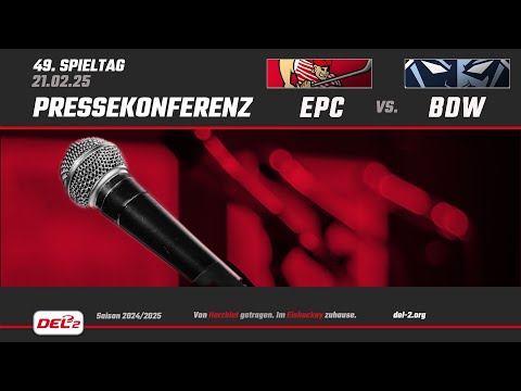 DEL2 Pressekonferenz Spieltag 49: Eispiraten Crimmitschau vs. Blue Devils Weiden