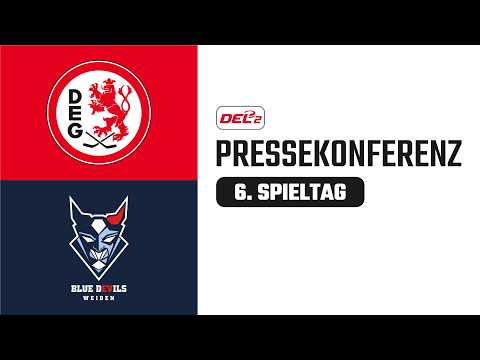 Pressekonferenz 6. Spieltag | Düsseldorfer EG vs. Blue Devils Weiden | DEL2 Saison 2026/27