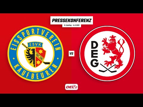 Pressekonferenz 15. Spieltag | ESV Kaufbeuren - Düsseldorfer EG