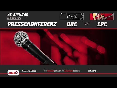 DEL2 Pressekonferenz Spieltag 45: Dresdner Eislöwen vs. Eispiraten Crimmitschau