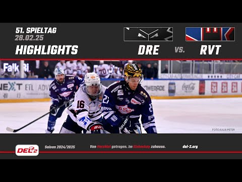 ​DEL2 Game Highlights Spieltag 51: Dresdner Eislöwen vs. Ravensburg Towerstars