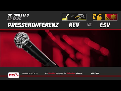 DEL2 Pressekonferenz Spieltag 32: Krefeld Pinguine vs. ESV Kaufbeuren