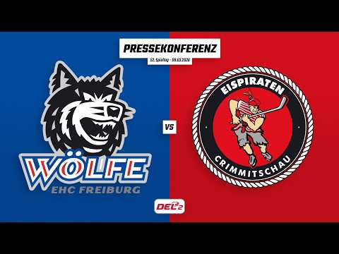 Pressekonferenz 52. Spieltag | EHC Freiburg - Eispiraten Crimmitschau