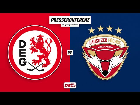 Pressekonferenz 39. Spieltag | Düsseldorfer EG - Lausitzer Füchse