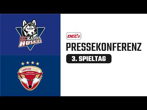 Pressekonferenz 3. Spieltag | EC Kassel Huskies vs. Lausitzer Füchse | DEL2 Saison 2026/27
