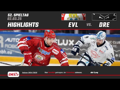 ​DEL2 Game Highlights Spieltag 52: EV Landshut vs. Dresdner Eislöwen
