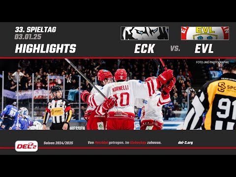 DEL2 Game Highlights Spieltag 33: EC Kassel Huskies vs. EV Landshut