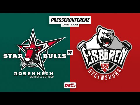 Pressekonferenz 3. Spieltag | Starbulls Rosenheim - Eisbären Regensburg