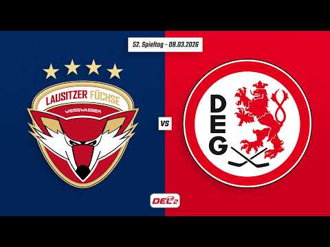52. Spieltag DEL2 | Lausitzer Füchse vs. Düsseldorfer EG | Game Highlights