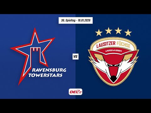 36. Spieltag DEL2 | Ravensburg Towerstars vs. Lausitzer Füchse | Game Highlights