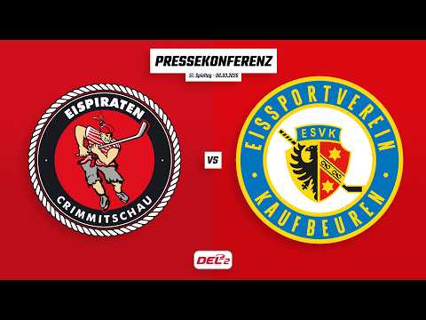 Pressekonferenz 51. Spieltag | Eispiraten Crimmitschau - ESV Kaufbeuren
