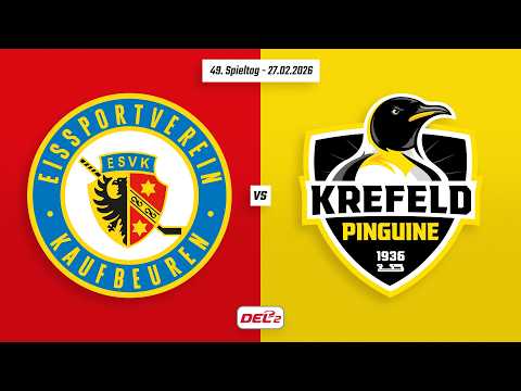 49. Spieltag DEL2 | ESV Kaufbeuren vs. Krefeld Pinguine | Game Highlights
