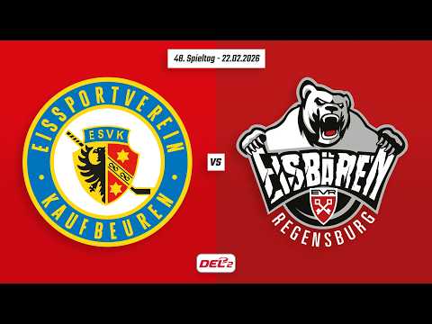 48. Spieltag DEL2 | ESV Kaufbeuren vs. Eisbären Regensburg | Game Highlights
