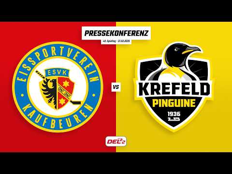 Pressekonferenz 49. Spieltag | ESV Kaufbeuren - Krefeld Pinguine