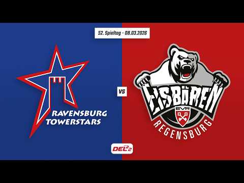 52. Spieltag DEL2 | Ravensburg Towerstars vs. Eisbären Regensburg | Game Highlights