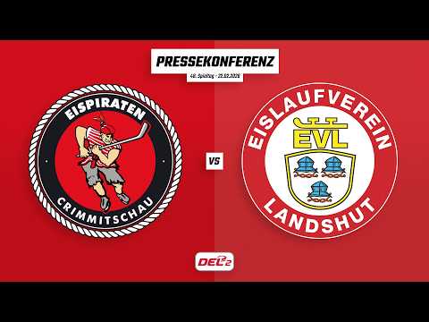 Pressekonferenz 48. Spieltag | Eispiraten Crimmitschau - EV Landshut