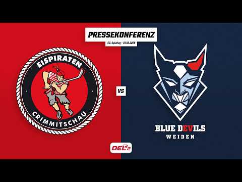 Pressekonferenz 50. Spieltag | Eispiraten Crimmitschau - Blue Devils Weiden