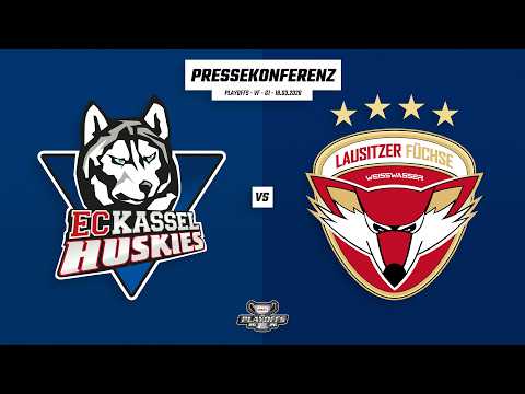 Pressekonferenz Playoff-Viertelfinale | DEL2 | EC Kassel Huskies - Lausitzer Füchse