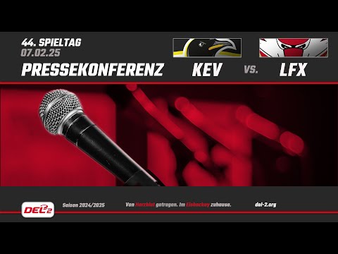 DEL2 Pressekonferenz Spieltag 44:  Krefeld Pinguine vs. Lausitzer Füchse