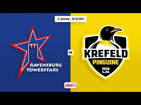 Ravensburg Towerstars vs. Krefeld Pinguine - Game Highlights