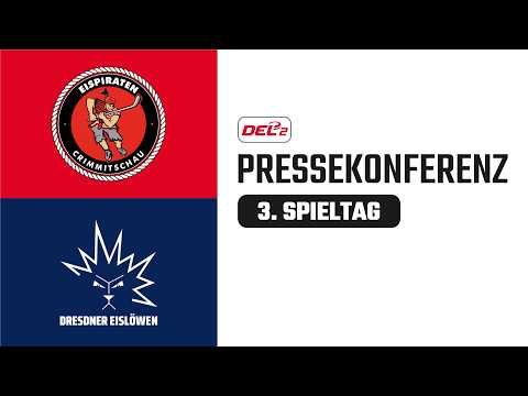 Pressekonferenz 3. Spieltag | Eispiraten Crimmitschau vs. Dresdner Eislöwen | DEL2 Saison 2026/27
