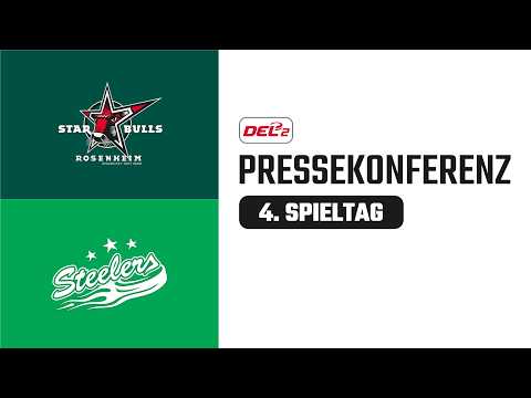 Pressekonferenz 4. Spieltag | Starbulls Rosenheim vs. Bietigheim Steelers | DEL2 Saison 2026/27