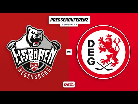 Pressekonferenz 27. Spieltag | Eisbären Regensburg - Düsseldorfer EG