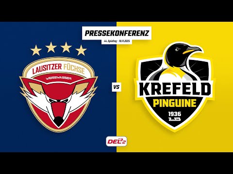 Pressekonferenz 44. Spieltag | Lausitzer Füchse - Krefeld Pinguine