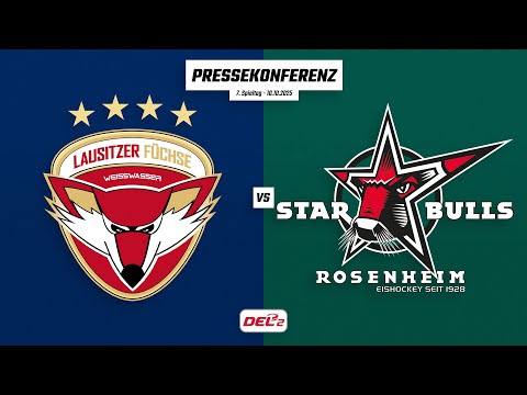 Pressekonferenz 7. Spieltag | Lausitzer Füchse - Starbulls Rosenheim