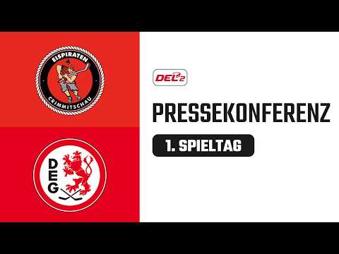 Pressekonferenz 1. Spieltag | Eispiraten Crimmitschau vs. Düsseldorfer EG | DEL2 Saison 2026/27