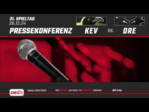 DEL2 Pressekonferenz Spieltag 31: Krefeld Pinguine vs. Dresdner Eislöwen