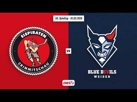 50. Spieltag DEL2 | Eispiraten Crimmitschau vs. Blue Devils Weiden | Game Highlights