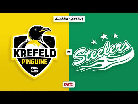 52. Spieltag DEL2 | Krefeld Pinguine vs. Bietigheim Steelers | Game Highlights