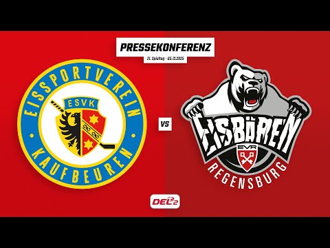 Pressekonferenz 21. Spieltag | ESV Kaufbeuren - Eisbären Regensburg