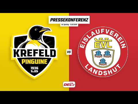 Pressekonferenz 46. Spieltag | Krefeld Pinguine - EV Landshut
