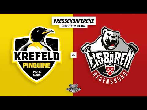 Pressekonferenz DEL2 Playoffs | Halbfinale | Krefeld Pinguine - Eisbären Regensburg